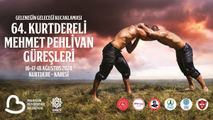 64. Kurtdereli Güreşleri’nde 2.400 Pehlivan Kol BağlayacakKurtdereli Mehmet Pehlivan Yağlı Güreşleri, 16 Ağustos Cuma günü başlıyor. 3 gün sürecek olan etkinlikte, yaklaşık 2.400 pehlivan, dualı çayırda kıyasıya mücadele edecek.