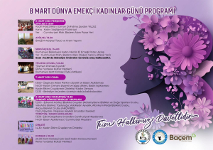 Burhaniye Belediyesi, Burhaniye Kent Konseyi ve BAÇEM işbirliğiyle 8 Mart Dünya Emekçi Kadınlar Günü’nde kadın emeğine dikkat çeken 3 günlük etkinlikler düzenleyecek. Söyleşi, atölye çalışmaları, bisiklet turu ve konserlerle dolu program, kadın dayanışmasını güçlendirecek.