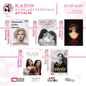 Kadın Oyunları Festivali, 23-27 Mart 2025 tarihleri arasında Ayvalık’ta tiyatroseverlerle buluşuyor. Kadın temalı oyunların sahneleneceği festival, sanatseverlere unutulmaz bir deneyim sunacak.