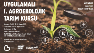Balıkesir Büyükşehir Belediyesi, çiftçilere yönelik Uygulamalı 1. Agroekolojik Tarım Kursu’nu başlatıyor. Başvurular 17-23 Nisan 2025 tarihleri arasında alınacak.