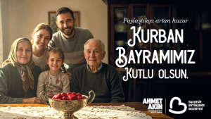 Balıkesir Büyükşehir Belediye Başkanı Ahmet Akın, Kurban Bayramı dolayısıyla bir kutlama mesajı yayınladı.