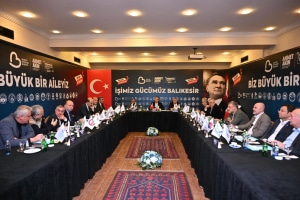 Balıkesir Büyükşehir Belediye Başkanı Ahmet Akın’ın ilçe belediye başkanlarıyla gerçekleştirdiği koordinasyon toplantısı