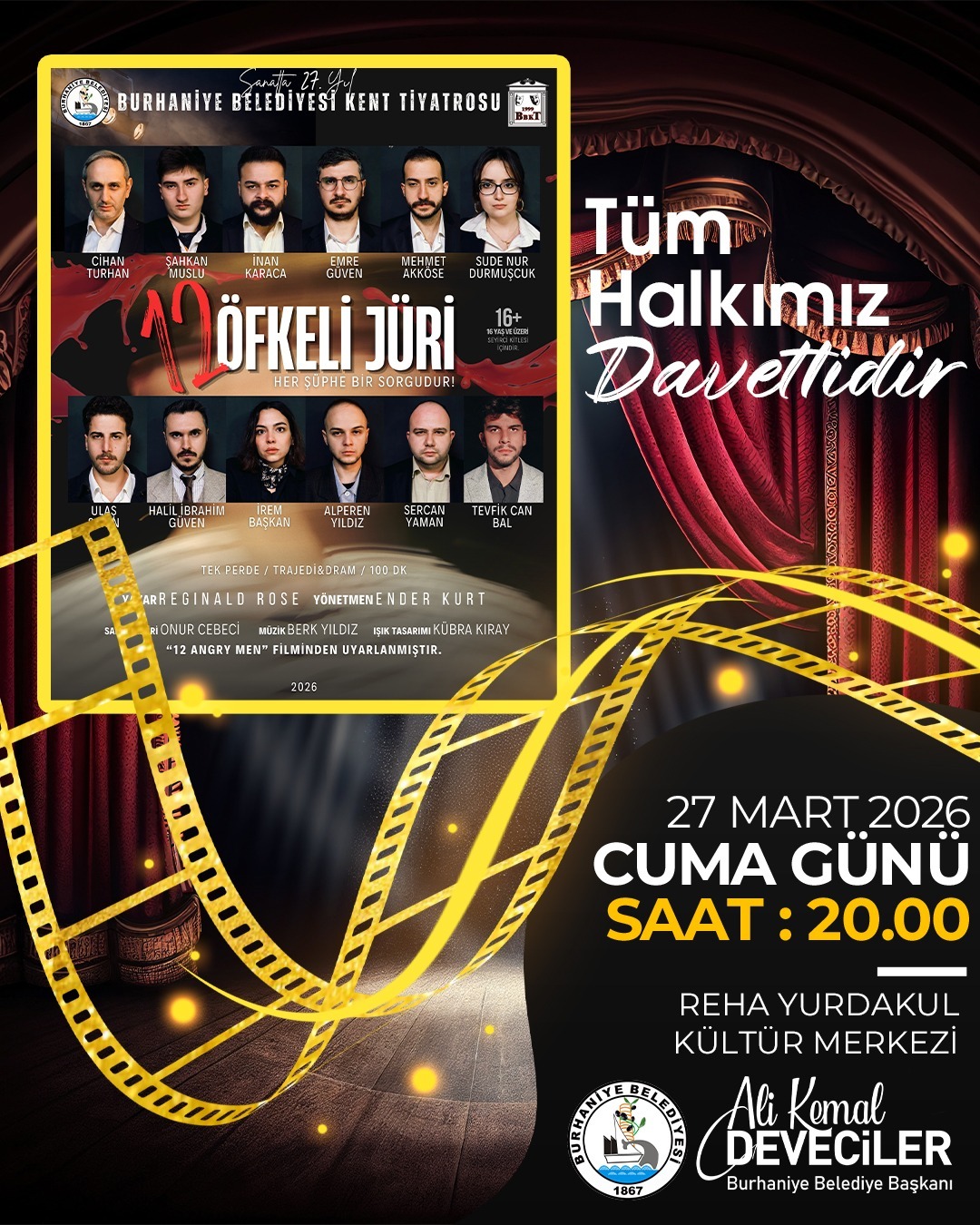 Burhaniye’de Sahne Işıkları Hiç Sönmüyor: BBKT’den 27 Mart’a Dev Prodüksiyon!