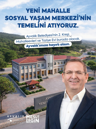 Ayvalık’ta Yeni Mahalle’ye Sosyal Yaşam Merkezi: Gürültü Şantiyesi Yerini Sosyal Hayata Bırakıyor